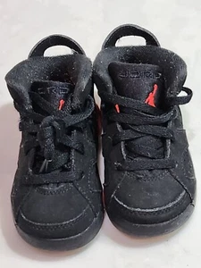 Nike Air CHILDREN SIZE 5C Jordan 6 Retro Black Varsity Red 2010 Shoes - Bild 1 von 5