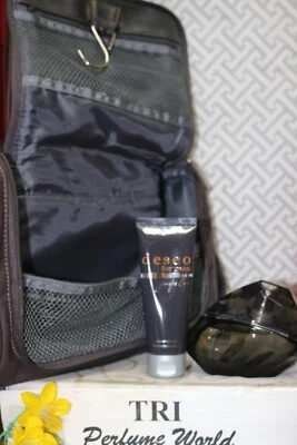 DESEO para hombre 3 piezas. Juego ( EDT Spray 3,4 oz. + Bálsamo para después del afeitado 2,5 oz. + bolsa) Foto 1 de 4