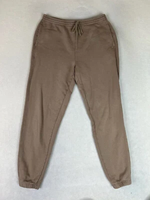 Pantalones deportivos Vince Essential para mujer pequeños beige cintura elástica cordón Foto 1 de 4