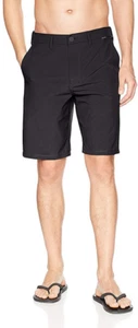 Pantalones Cortos Hurley Para Hombre Híbridos 20" Pulgadas Costura Exterior Phantom Elastizados para Caminar, Negros, 36 - Imagen 1 de 1