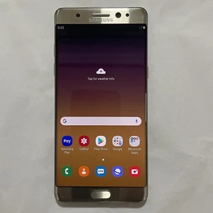 Original Used Phone For Samsung Galaxy Fe SM-N935F/DS Dual SIM Unlocked Gold - Afbeelding 1 van 24