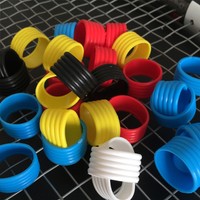 5Pcs Racket Handle Rubber Ring Stretchy Tennis Racquet Band Overgrips US