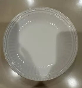 LENOX 4 piezas PLATO ENSALADA DE ALMUERZO FRANCÉS PERLA SURCO 9” BLANCO NUEVO CON ETIQUETAS HERMOSO - Imagen 1 de 8