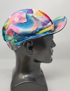 Vintage 80s Hat All Over Print Cap Fresh Prince Colorful Surf Beach