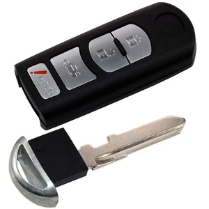 HQRP Remote Key Fob Shell Case Keyless Entry for Mazda 3 6 CX3-CX9 MX5 2009-2016 - Imagen 1 de 11