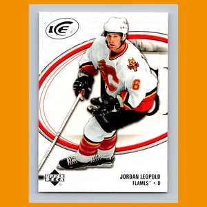 Jordan Leopold #16 2005 Upper Deck Ice Calgary Flames Hockey Card NHL NM - Foto 1 di 3