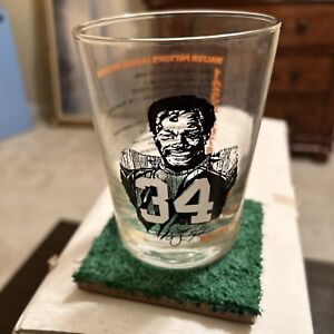 Walter Payton Glass & Record & Official Segment Of Astroturf Of Soldier Field