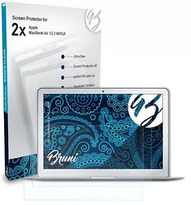 Bruni 2x Protective Film for Apple MacBook Air 13,3 WXGA Screen Protector - Picture 1 of 4