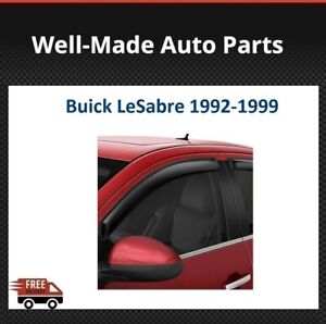 AVS 94176 4-Pc Dark Smoke Side Window Deflectors Fits Buick LeSabre 1992-1999
