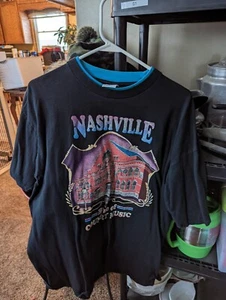 Nashville Home of Country Music Ryman Auditorium Vtg Adult Black T-Shirt XL - Picture 1 of 4