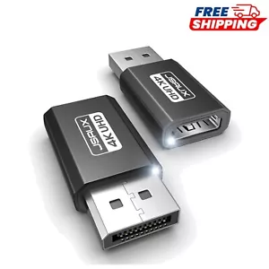Dual Pack 4K DisplayPort to HDMI Converters - Plug & Play for Monitors and TVs - Picture 1 of 9
