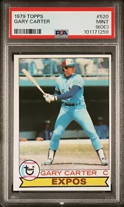 1979 TOPPS GARY CARTER #520 MLB BASEBALL CARD MONTREAL EXPOS HOF PSA 9 (OC) MINT - Picture 1 of 4