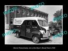 Old Large Historic Photo Of Denver Pennsylvania The Royer's Breadr Truck C1940