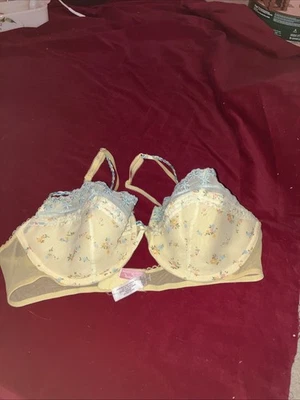 Sujetador acolchado push-up Victoria's Secret Dream Angels 36C amarillo Foto 1 de 4