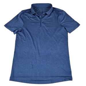 Lululemon Polo Shirt Mens S Navy Stretch Performance Preppy Golf Short Sleeve - Picture 1 of 11