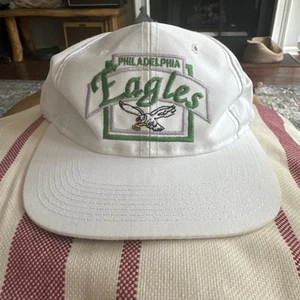 Vintage Philadelphia Eagles Mütze Logo Snapback NFL 80er 90er Spell Out Frat Philly - Bild 1 von 3