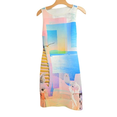 Vestido Clover Canyon para mujer talla grande Greek Dreams estampado fotográfico funda ceñido al cuerpo Foto 1 de 4