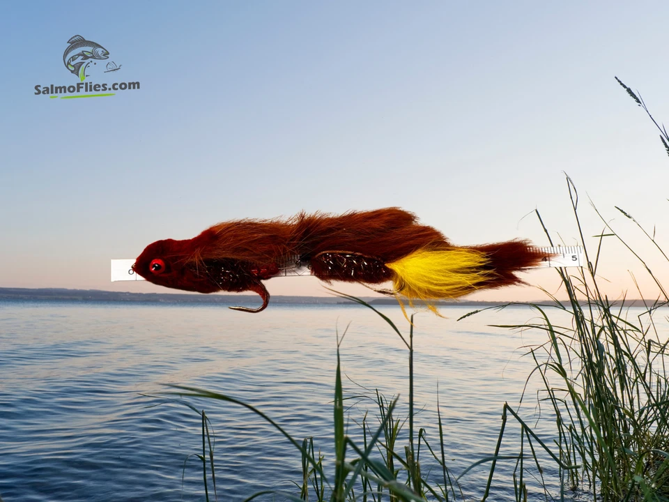 🎣 3x Butt Monkey Streamer (Articulated Brown) | #2, 14,5cm - Bild 1 von 1