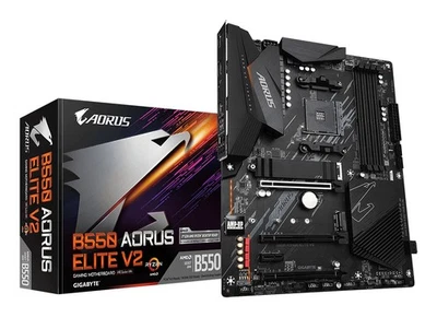 GIGABYTE B550 AORUS ELITE V2 Scheda madre - CPU AMD Ryzen 5000, VRM a 12+2 fasi, - Immagine 1 di 3