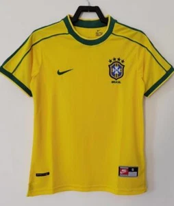 Brazil national team Home 1998 Soccer Retro - Picture 1 of 2