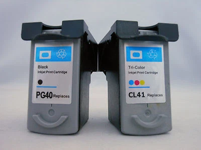 PG40 CL41 Ink Cartridge for Canon Pixma iP2600 iP2200 iP1800 MP470 MP460 220 2PK - Image 1 of 3