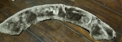 Bufanda/envoltura de cuello/chal vintage de piel sintética marrón oscuro  Foto 1 de 4