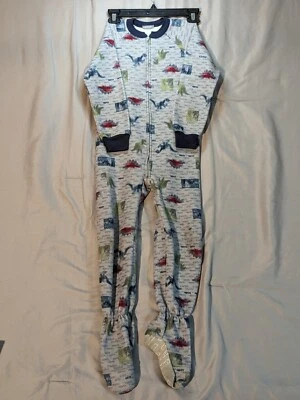 Pijama Carter's Kid Boys 1 pieza gris dinosaurio polar footie Foto 1 de 4