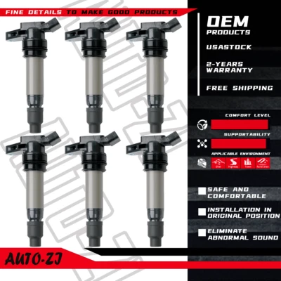 New 6X Ignition Coil for Volvo XC60 XC70 XC90 S60 S80 V70 Land Rover LR2 UF594 Foto 1 de 4