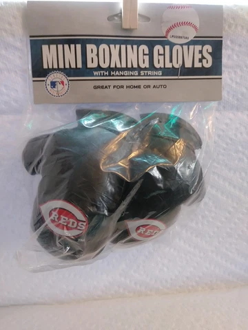 Cincinnati Reds Mini Boxing Gloves Rear view mirror Christmas Ornament Cover