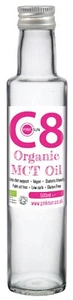 Organic MCT Oil Pure C8 Caprylic Acid Keto Fat Burning Glass Bottle 500ml - Picture 1 of 5