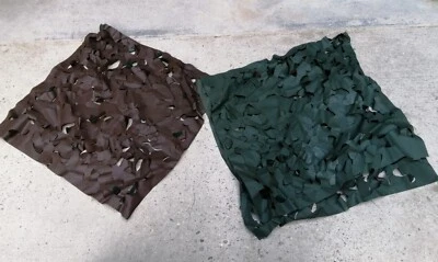 10x British Army Square Camo Net Garnish 65x65 Camouflage Hides Fishing Bedroom - Image 1 of 4