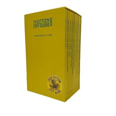 Louis Vuitton City Guide 2006 European Cities 9 Books Set Slipcover Yellow - Image 1 of 4