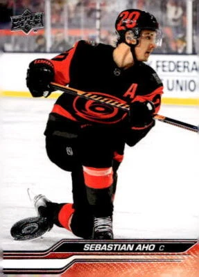 2023 Upper Deck Series 1 Hockey Sebastian Aho #30 - Image 1 of 2