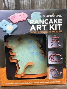 NEW In Box - Blackstone Griddle Pancake Art Kit with 3 Molds / 6 Bottles Metal - Picture 1 of 5