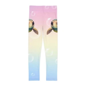 Kids Leggings-RAINBOW TURTLE - Picture 1 of 50