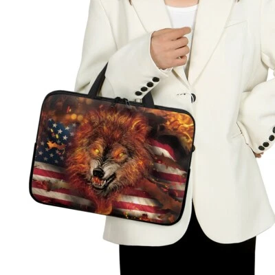 Starry Bar And Fire Wolf 10-17" Laptop Bolsa Funda Estuche de Transporte Cubierta Notebook Foto 1 de 4