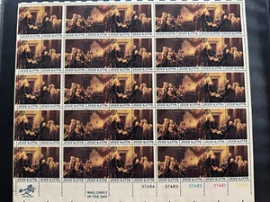 Scott #1691-1694 Signing of Declaration of Independence Sheet of 50 13¢ Stamps - Picture 1 of 2