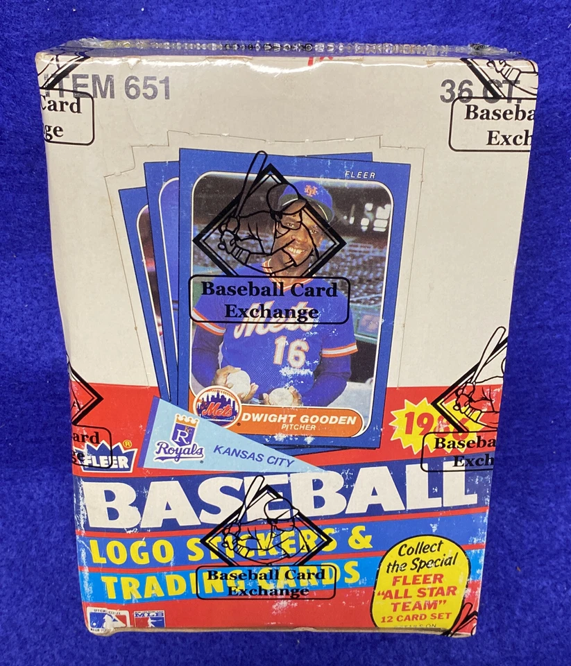 1986 Fleer нераспечатанная бейсбольная восковая упаковка коробка BBCE запечатанная карточка дебютанта Хосе Кансеко? - Изображение 1 из 4