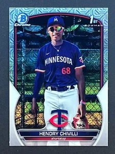HENDRY CHIVILLI 2023 Bowman Chrome 1st Bowman Mojo Refractor #BCP-236 Twins - Picture 1 of 2