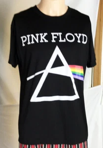 Camiseta Pink Floyd Hombre Talla XXL Negro Blanco Logo con Arco Iris - Imagen 1 de 4