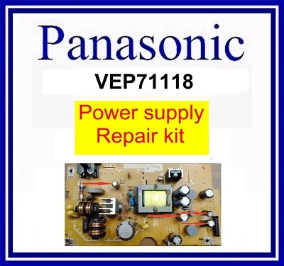 Reparatursatz für Panasonic VEP71118 Netzteilplatine, Netzteil Panel - Bild 1 von 2