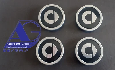 4 Coppetta Tappo Coprimozzo  Smart 451 - 450 - 452 - 454  1998 A 2014 BELLISSIMI - Image 1 of 3