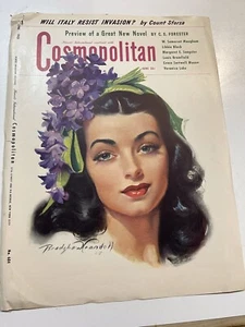 June 1943 COSMOPOLITAN - Cover Only - Picture 1 of 1