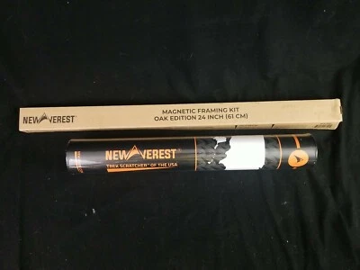 Newverest Trek Rascador Mapa de EE. UU. PLUS Kit de Marco Magnético 24" Madera de Roble Foto 1 de 4