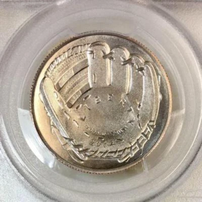 2014 D Baseball Hall of Fame Half Dollar PCGS MS70 ***Rev Tye's*** #625763 - Image 1 of 4