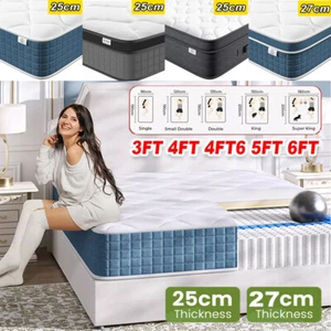 LUXURY ORTHOPAEDIC POCKET 4000 SPRUNG MATTRESS 3FT 4FT6 5FT KING SIZE - Picture 1 of 66