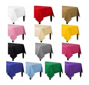 Paper Table Cloths 90cm x 90cm Square Foldable Table Covers for All Occasion - Picture 1 of 45