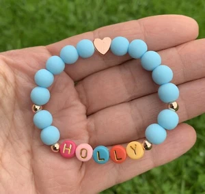 Custom Name Personalise Bracelet, Customise Bracelet, Initial Bracelet, Name Bra - Picture 1 of 11