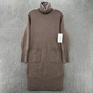 Athleta Dress Womens XS Brown Merino Wool Cashmere Alpine Sweater Dress $259 - Picture 1 of 15