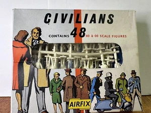 HO Scale Pattern #56 Airfix 48 Civilian Unpainted Figures As Shown - Picture 1 of 3